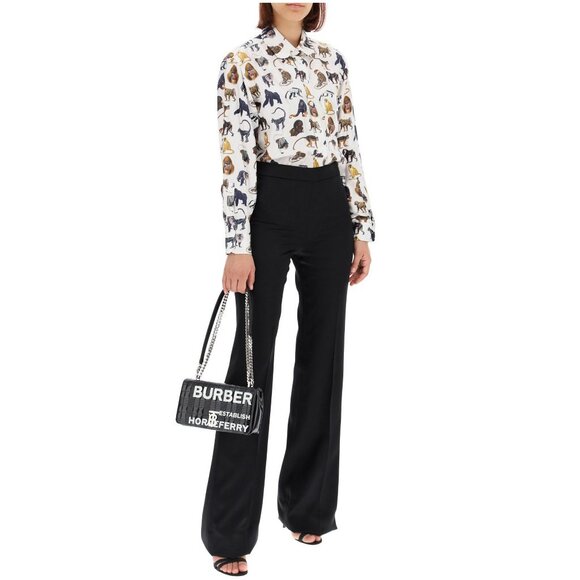 NWT Burberry Monkey Zoo Silk Button Shirt - Picture 3 of 16